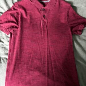Old Navy Polo Shirt Red 100% Cotton Preppy Golf - Size Small